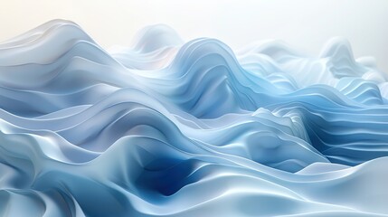 Obraz premium Abstract Blue Waves