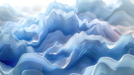 Obraz premium Abstract Blue Wavy Background