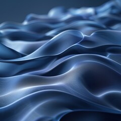 Obraz premium Abstract Blue Fabric Waves