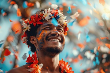 Joyful celebration: people celebrating and having fun on Fiji independence day, enjoying festivities, cultural traditions, unity, reflecting national pride and spirit of freedom in vibrant activities