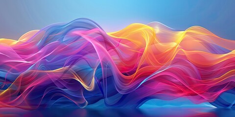 Abstract Colorful Waves