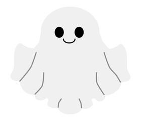ハロウィンのかわいいおばけのイラスト