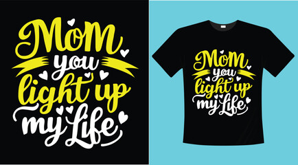 Mother's day typographic t-shirt design