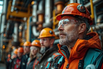 Industrial Workers in High Visibility