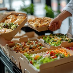 Obraz premium Catering Delivery