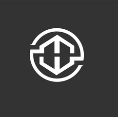 MW vector letter alphabet logo design in vector format. Minimal perfect concept intials