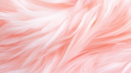 A close up of a pink fur texture with a pink background