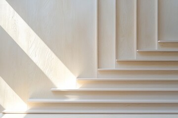 Fototapeta premium Abstract background of white plywood texture created with generative AI