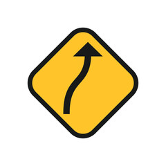 Curve road ahead