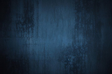 Fototapeta premium Abstract blue wall grunge distressed interior rough cement distressed sandstone exterior blank marble blackboard chalkboard. rock backdrop blue wall vintage structure surface texture