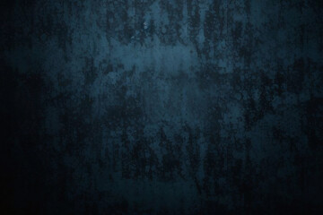 Fototapeta premium Dark blue limestone marble rough grunge cement smooth gradient wall backdrop texture background with high resolution. Old wall texture cement dark blue abstract dark color design background