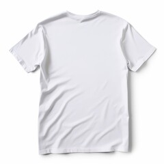 Fototapeta premium Blank White T-Shirt Mockup: Perfect for Your Design
