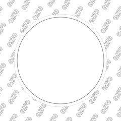 food and beverage frame in doodle style frame background