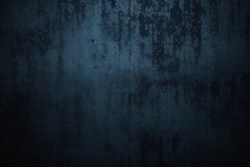 Fototapeta premium Dark blue limestone marble rough grunge cement smooth gradient wall backdrop texture background with high resolution. Old wall texture cement dark blue abstract dark color design background