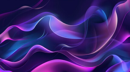 Fototapeta premium Abstract Purple and Blue Wavy Pattern