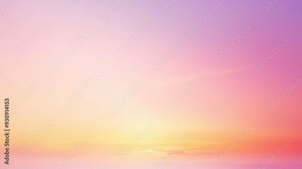 Sticker soft pastel sunset sky background