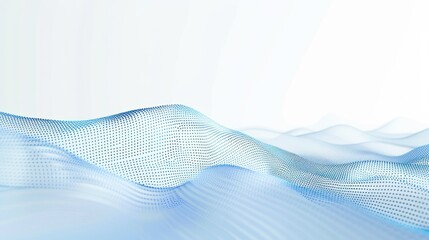 Abstract Blue Wave Background