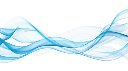 Abstract Blue Waves Background