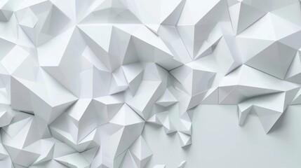 Abstract White Geometric Pattern