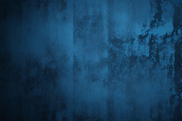 Obraz premium Dark blue limestone marble rough grunge cement smooth gradient wall backdrop texture background with high resolution. Old wall texture cement dark blue abstract dark color design background