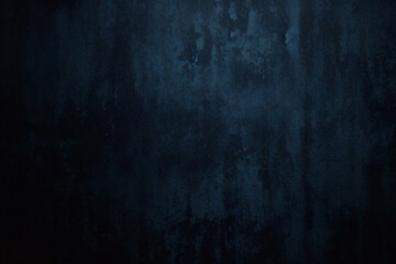 Fototapeta premium Dark blue limestone marble rough grunge cement smooth gradient wall backdrop texture background with high resolution. Old wall texture cement dark blue abstract dark color design background