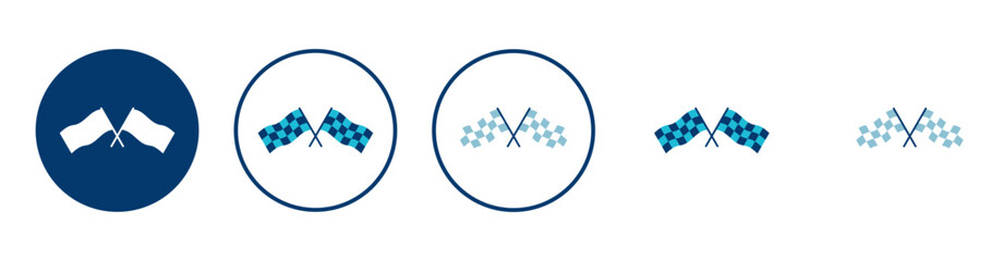 Race flag icon vector isolated on white background. Competition sport flag line vector icon. Racing flag. Start finish flag. Checkered. Start