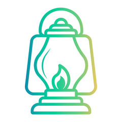 lantern Line Gradient Icon