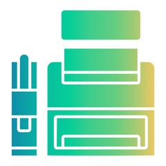 Fototapeta premium printer Gradient icon