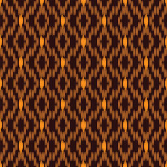 seamless pattern design in ikat style for wallpaper