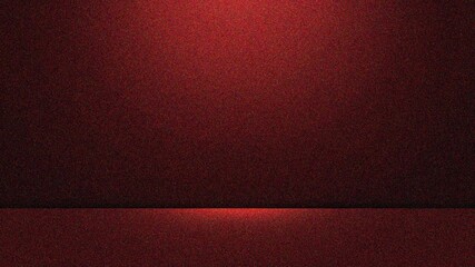 Obraz premium Red grainy texture effect abstract gradient background dark vibrant color flow wave copy space