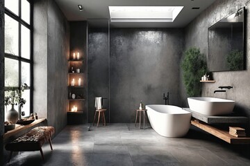 Modern Industrial Bathroom Design
