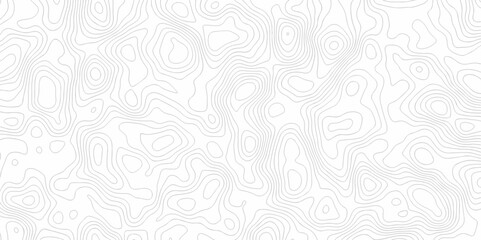 Vector seamless wave stripe topography map pattern camping grid cartography diagram black and white geometric carve wave line. abstract landscape topography line map wavy texture design background.