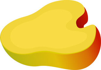 Sliced Water Apple Fruit Illustration