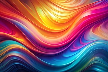 Obraz premium Vibrant liquid gradient background featuring a harmonious blend of colors, creating a mesmerizing visual effect that adds depth and emotion to any design or composition.