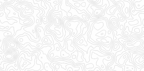 Vector seamless wave stripe topography map pattern camping grid cartography diagram black and white geometric carve wave line. abstract landscape topography line map wavy texture design background.