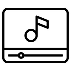 Audio digital marketing icon illustration 