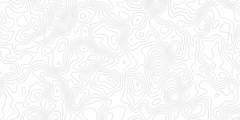 Seamless wave stripe topography map pattern camping grid cartography diagram black and white geometric carve wave line. abstract landscape topography line map vector wavy texture design background.