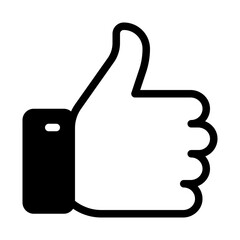 Obraz premium Like digital marketing icon illustration 