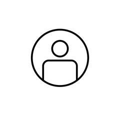 User Icon vector illustration. person sign flat black trendy style illustration for web and app on white background..eps