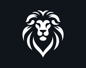 Lion Logo Design Vector Template. Lion Head Logo Icon Vector illustration