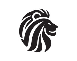Lion Logo Design Vector Template. Lion Head Logo Icon Vector illustration