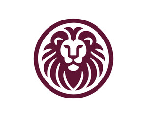 Lion Logo Design Vector Template. Lion Head Logo Icon Vector illustration
