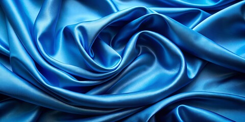 Fototapeta premium Blue satin background with elegant sheen and smooth texture, blue, satin, background, elegant, sheen, smooth, texture, luxury