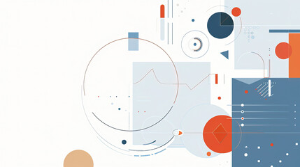 minimalist abstract background with clean lines on a pastel color for presentation
