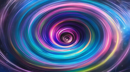 Abstract colorful shinny spiral background.