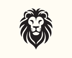 Lion Logo Design Vector Template. Lion Head Logo Icon Vector illustration