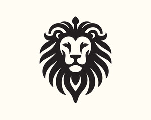 Lion Logo Design Vector Template. Lion Head Logo Icon Vector illustration