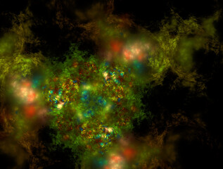 Imaginatory fractal abstract background Image