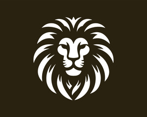 Lion Logo Design Vector Template. Lion Head Logo Icon Vector illustration