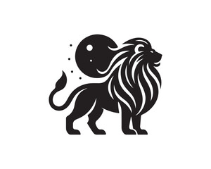 Lion Logo Design Vector Template. 